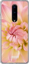 OnePlus 8 Hoesje Transparant TPU Case - Pink Petals #ffffff