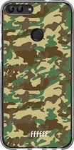 Huawei P Smart (2018) Hoesje Transparant TPU Case - Jungle Camouflage #ffffff