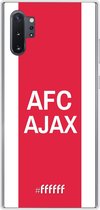 Samsung Galaxy Note 10 Plus Hoesje Transparant TPU Case - AFC Ajax - met opdruk #ffffff