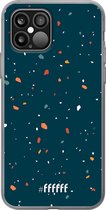 6F hoesje - geschikt voor iPhone 12 - Transparant TPU Case - Terrazzo N°9 #ffffff