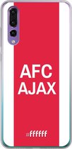 Huawei P30 Hoesje Transparant TPU Case - AFC Ajax - met opdruk #ffffff