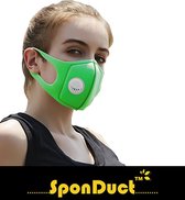 SponDuct® 3D Filter Mask - Groen - Mondmasker - OV - Mondkapje - Wasbaar - Mond Maskers