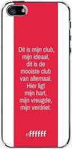 iPhone SE (2016) Hoesje Transparant TPU Case - AFC Ajax Dit Is Mijn Club #ffffff