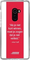 Xiaomi Mi Mix 2 Hoesje Transparant TPU Case - AFC Ajax Quote Johan Cruijff #ffffff