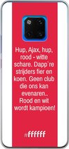 Huawei Mate 20 Pro Hoesje Transparant TPU Case - AFC Ajax Clublied #ffffff