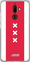 Nokia 7 Plus Hoesje Transparant TPU Case - AFC Ajax Amsterdam1 #ffffff