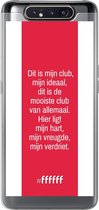 Samsung Galaxy A80 Hoesje Transparant TPU Case - AFC Ajax Dit Is Mijn Club #ffffff