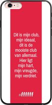iPhone 6 Plus Hoesje TPU Case - AFC Ajax Dit Is Mijn Club #ffffff