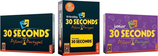 Afbeelding van het spel Spellenbundel - Bordspel - 3 Stuks - 30 seconds & 30 Seconds Uitbreiding & 30 Seconds Junior