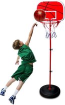 KingsPower Basketbal Standaard Verstelbaar voor Kinderen – Basketbal Ring Set Incl. 2 Basketballen & Ballenpomp met Net