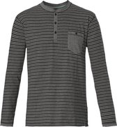 Pastunette for Men longsleeve Pyjamashirt - Grey - Maat 3XL