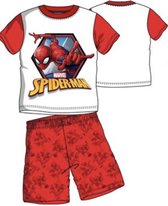Spiderman pyjama - wit - rood - maat 98 / 3 jaar