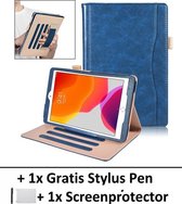 Luxe Lederen Smart Cover Book Case Hoes Met Handvat Geschikt Voor Apple iPad Air 3 2019 / Pro 10.5 Inch 2017/2018 - 3 Standen Standaard Flip Sleeve - Beschermhoes Met Screen Protec