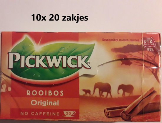 Pickwick thee - Rooibos Original - multipak 10x 20 zakjes