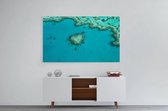 Schilderij - Famous Heart Reef nestled in Great Barrier Reef — 90x60 cm