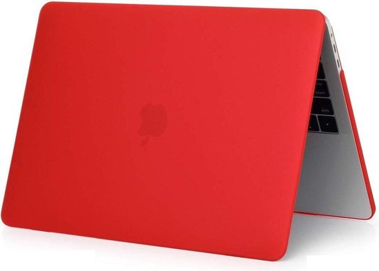 Hardcover Case Cover Geschikt Voor Apple Macbook Air 13.3 Inch 2018/2019/2020 (A1932/A2179/A2337) Hard Shell Hoes - Notebook Sleeve Skin Protector Hardshell - Hardcase Beschermhoes - Mat - Rood - AA Commerce