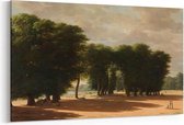 Schilderij - De ingang van het park van Saint-Cloud in Parijs, Pieter Rudolph Kleijn, 1809 — 100x70 cm