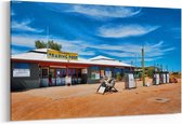 Schilderij - Trading Post ver weg in de woestijnen van Zuid-Australië — 100x70 cm