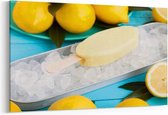 Schilderij - Ice cream made from lemon — 100x70 cm