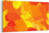 Schilderij - Camouflage oranje — 90x60 cm