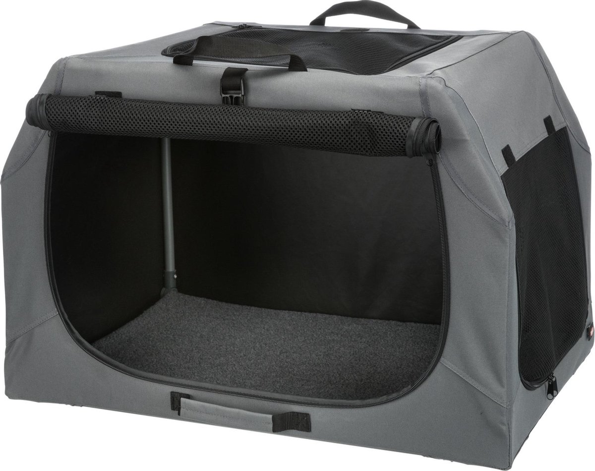 Hondenbench Soft Bench Kennel Maat SM afmetingen 71 × 49 × 51 cm Kleur grijs