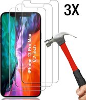 iPhone 12 PRO MAX Screenprotector 3X - Tempered Glass - Case friendly screen protector - 3PACK voordeelpack - EPICMOBILE