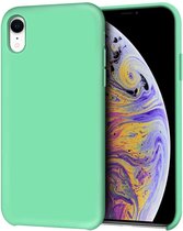 Siliconen Hoesje Backcover - Geschikt voor: iPhone XS Max - Spearmint