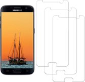 Screenprotector Glas - Tempered Glass Screen Protector Geschikt voor: Samsung Galaxy S7 - 3x