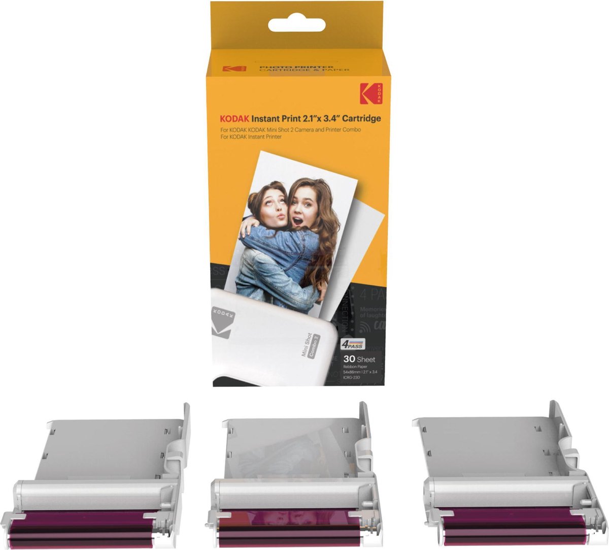 ReFoto Kodak Fotoprinter Mini 2 Retro Zwart