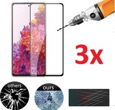 Full Cover 3D Edge Tempered Glass Screen Protector Geschikt Voor Samsung Galaxy S20 FE/ S20FE 5G Fan Edition  - Screenprotector Ultradun Gehard Glas - Display Bescherming - Schermb