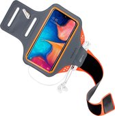 Mobiparts Comfort Fit Sport Armband Samsung Galaxy A20e (2019) Neon Oranje