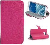 Telefoonhoesje - Book Case - Geschikt Voor Samsung Galaxy S6 Edge - Roze