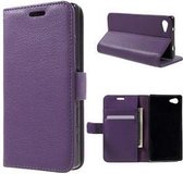Sony Xperia Z5 Compact Hoesje Wallet Case Paars