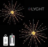 LYGHT – Hanglamp – Vuurwerk – Lamp – Kerstverlichting – Kerstversiering voor Binnen – 2 Stuks – Inclusief Afstandsbediening