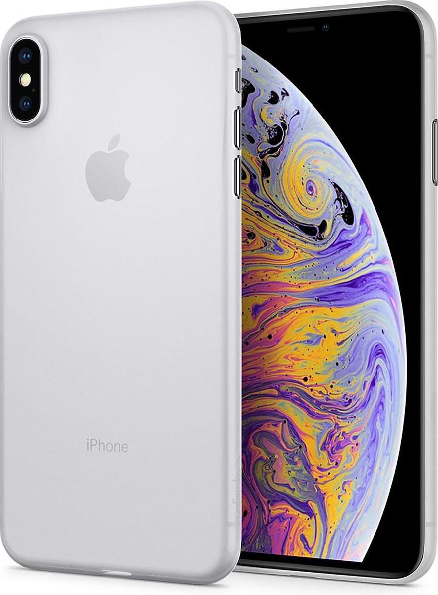 Spigen Air Skin hoesje iPhone XS Max bescherming - transparant doorzichtig case semi