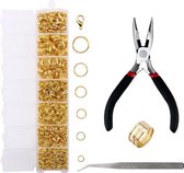 DIY Sieraden Set - Sieraden Maken - Set Ringen - Armbanden - Kettingen - Goudkleurig - 1510 stuks