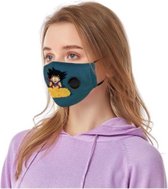 Anime Mondkapje - Wasbaar Mondmasker Japan - Blauw