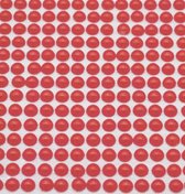 100 Rode Parel Plak Oorbellen- 6 mm- Geen gaatje- No Hole