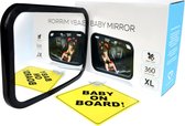 Autospiegel baby - Achterbank spiegel - Babyspiegel auto - Verstelbare babyspiegel voor in de auto