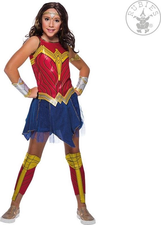 Rubie's Verkleedpak Wonder Woman Meisjes Rood 5-delig Mt 128 | bol.com