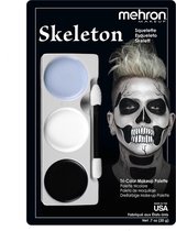 Mehron - Tri-color Schmink Palet - Skelet