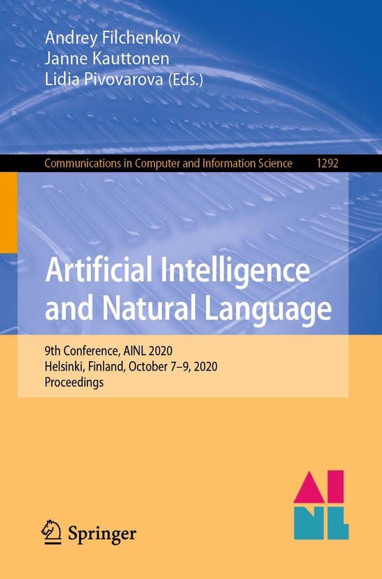 Springer Nature Proceedings Computer Science - Artificial In ... - cover