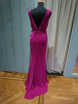 Sexy jurk met split en lage rug - Maat 46 - Paars