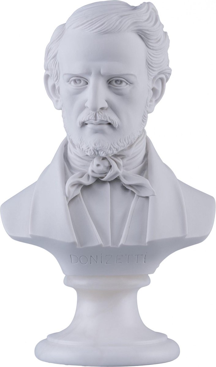 Music Gifts - Albast borstbeeld Donizetti - 22 cm
