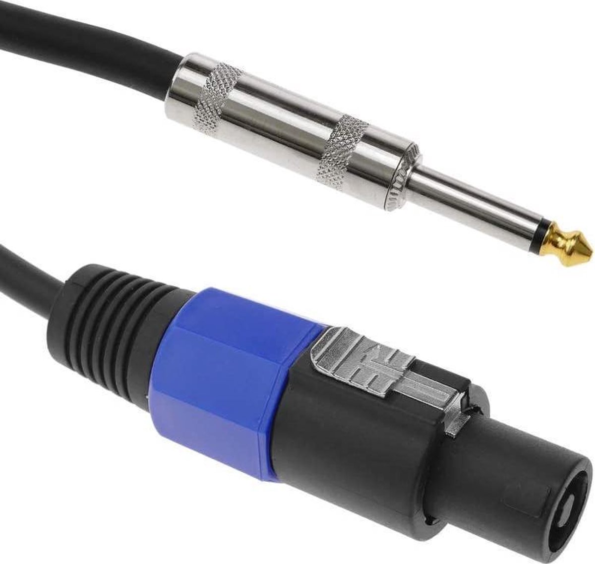Speakon kabel luidsprekers NL2 naar jack 6.3mm 2x1.5mm - 15 meter | bol.com