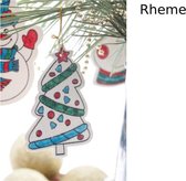 Kerstboom Versiering - Kleuren voor Kinderen - Kerstmis - 3 Figuren - 3 Stiften - Rheme