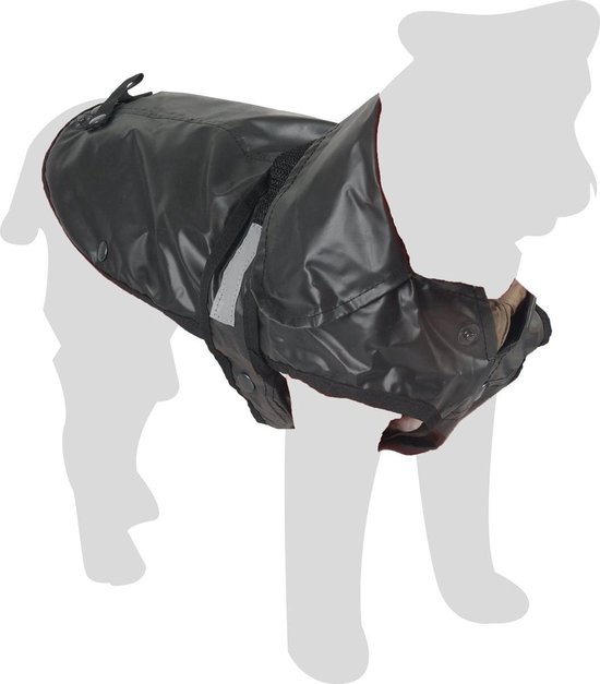Flamingo Hondenjas Outdoor gevoerd - Zwart - 40 cm