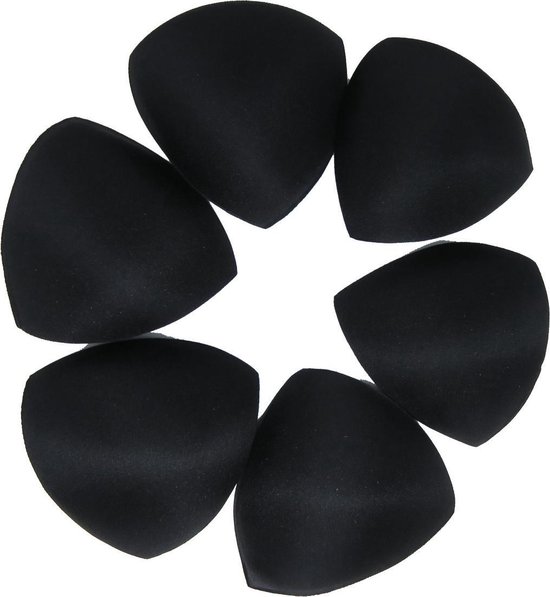 B&P Bh vulling - 3 paar - bh pads - zwart - vulling voor comfort sport bh -  6 stuks -... | bol.com