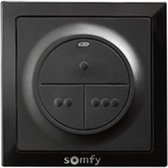 Somfy Smoove io 3-kanaals wandzender - zwart
