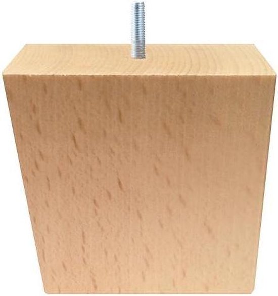 Pied de meuble oblique en bois 8 cm (M8) | bol